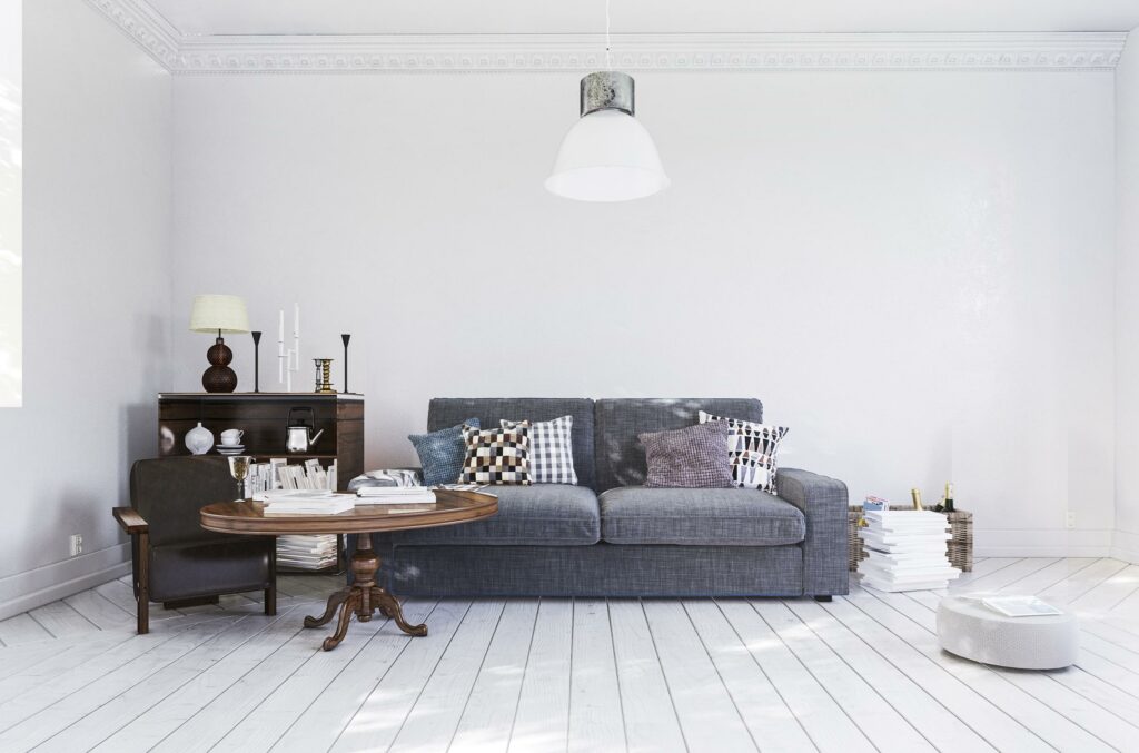 Habitación renovada sin gotelé