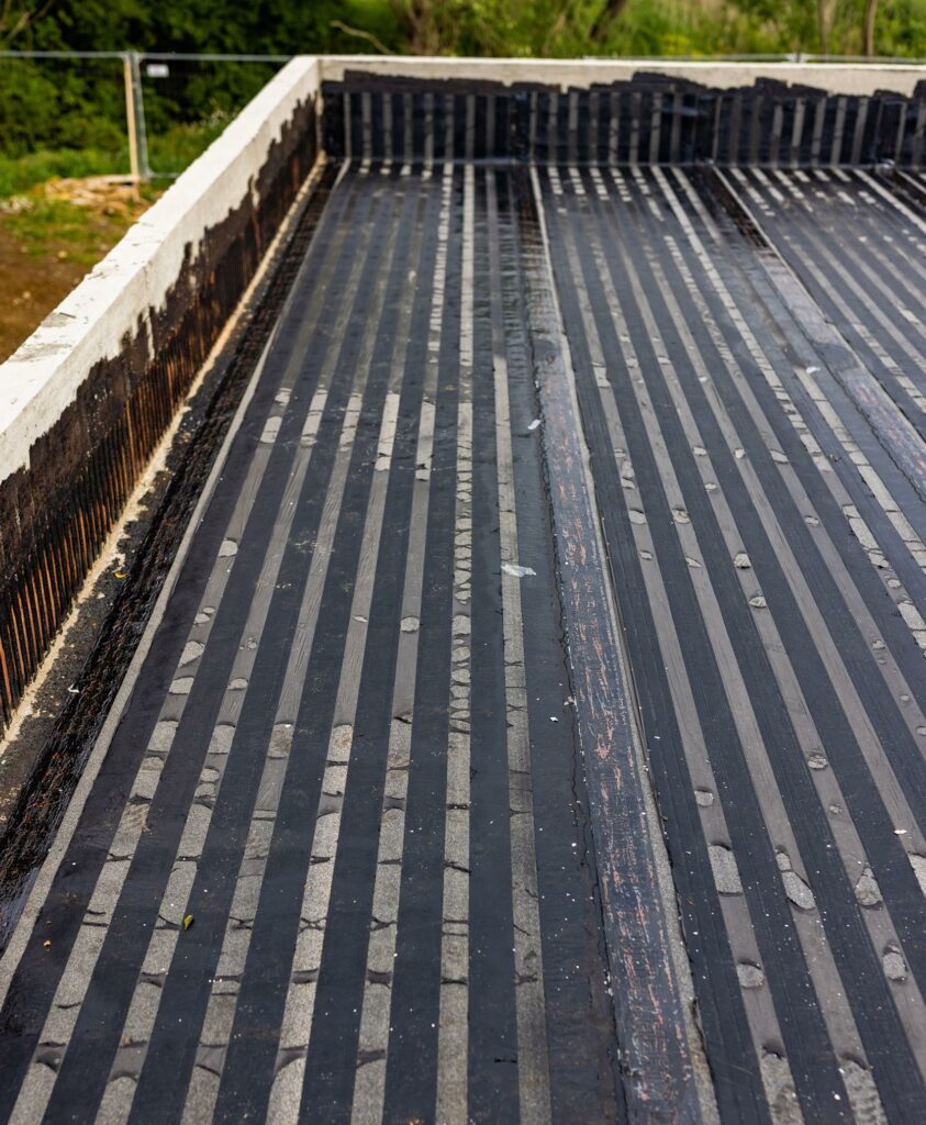 Una membrana en una terraza en Burriana.